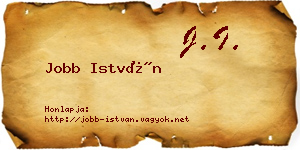 Jobb István névjegykártya
