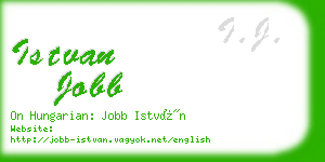 istvan jobb business card